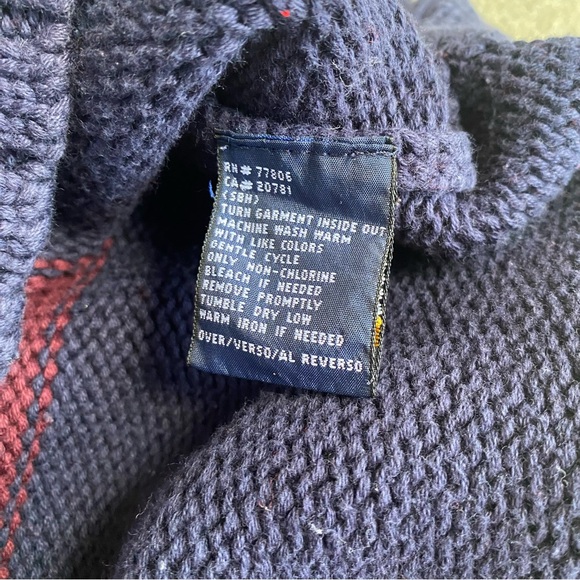 Tommy Hilfiger Oversized Wide Stripe Cotton Knit Crewneck Sweater Size XL - Picture 7 of 16